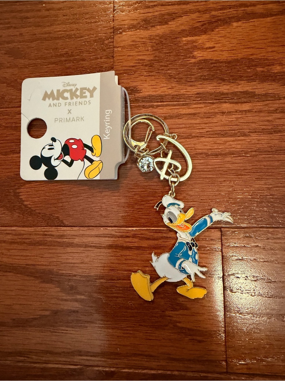 Donald Duck Blue & Yellow Keyring/Bag Charm
